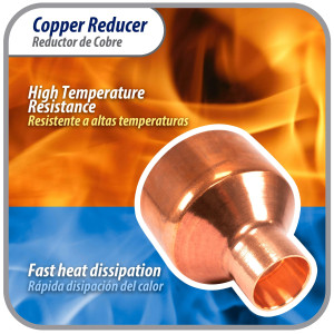 Appli Parts AP-R218078 2-1/8x7/8 in Reducing Bushing Copper pipe fittings C x C Sweat connections for refrigeration, air conditioning and plumbing applications ACR and Type L copper pipe Appli Parts AP-R218078 2-1/8x7/8 in Reducing Bushing Copper pipe fittings C x C Sweat connections for refrigeration, air conditioning and plumbing applications ACR and Type L copper pipe