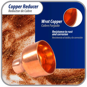 Appli Parts AP-R218078 2-1/8x7/8 in Reducing Bushing Copper pipe fittings C x C Sweat connections for refrigeration, air conditioning and plumbing applications ACR and Type L copper pipe Appli Parts AP-R218078 2-1/8x7/8 in Reducing Bushing Copper pipe fittings C x C Sweat connections for refrigeration, air conditioning and plumbing applications ACR and Type L copper pipe