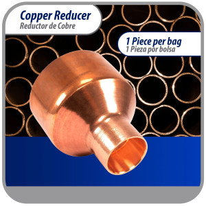 Appli Parts AP-R218078 2-1/8x7/8 in Reducing Bushing Copper pipe fittings C x C Sweat connections for refrigeration, air conditioning and plumbing applications ACR and Type L copper pipe Appli Parts AP-R218078 2-1/8x7/8 in Reducing Bushing Copper pipe fittings C x C Sweat connections for refrigeration, air conditioning and plumbing applications ACR and Type L copper pipe