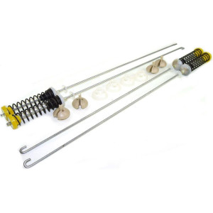 Whirlpool W10780045 Genuine OEM Washer Suspension Rod Spring Kit 25-1/2 in compatible with W10780053, W10645652, W10537442, W10622030 and other replacement models