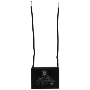 Appli Parts Fan Capacitor 10 mfd (microfarads) uf 250 VAC with 2 Wire Terminal Connections compatible with any brand with same capacitance 1-7/8in Width 1in depth 1-1/2in Height CAP-10-250-2C
 Appli Parts Fan Capacitor 10 mfd (microfarads) uf 250 VAC with 2 Wire Terminal Connections compatible with any brand with same capacitance 1-7/8in Width 1in depth 1-1/2in Height CAP-10-250-2C