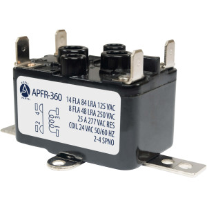 Appli Parts APFR-360 90-360, 24 VAC Coil, Heavy Duty Switching Fan Relay,SPST, Normally Open, AC and heating Furnace blower relay Universal fit multi position bracket Appli Parts APFR-360 90-360, 24 VAC Coil, Heavy Duty Switching Fan Relay,SPST, Normally Open, AC and heating Furnace blower relay Universal fit multi position bracket