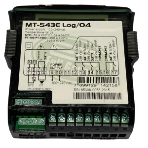 Full Gauge MT-543E Log Electronic Control for Cooling and Heating applications. 1 Sensor, 4 Outlet, Datalogger, 110/220V, Sitrad Compatible Full Gauge MT-543E Log Electronic Control for Cooling and Heating applications. 1 Sensor, 4 Outlet, Datalogger, 110/220V, Sitrad Compatible