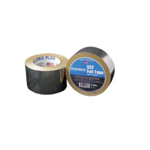 Polyken 332 Aluminum Foil Tape Utility Grade for HVAC 3inX50yd Polyken 332 Aluminum Foil Tape Utility Grade for HVAC 3inX50yd