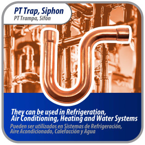 Appli Parts AP-PT058 5/8 in Wrot Copper Suction P-Trap ODF CxC connections for refrigeration, air conditioning and plumbing applications ACR and Type L copper pipe Appli Parts AP-PT058 5/8 in Wrot Copper Suction P-Trap ODF CxC connections for refrigeration, air conditioning and plumbing applications ACR and Type L copper pipe