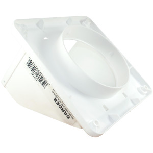 Lambro 1471W Dryer Vent Hood with Removable Screen, 4 inch, White  Lambro 1471W Dryer Vent Hood with Removable Screen, 4 inch, White
