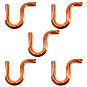 Appli Parts AP-PT138 1-3/8 in P-Trap Sifon CxC Sweat Copper pipe fitting connections for refrigeration, air conditioning and plumbing applications ACR and Type L copper pipe (5 x Bag) Appli Parts AP-PT138 1-3/8 in P-Trap Sifon CxC Sweat Copper pipe fitting connections for refrigeration, air conditioning and plumbing applications ACR and Type L copper pipe (5 x Bag)