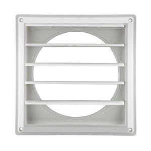 Lambro 363W White Plastic Louvered Vent 8 inch Lambro 363W White Plastic Louvered Vent 8 inch
