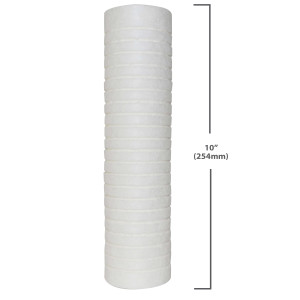 Appli Parts APFC-105P 4 Pack 10 in Sediment Water Filter Replacement Cartridge Compatible with RO Units and Sediment Filtration Systems 5 Micron 