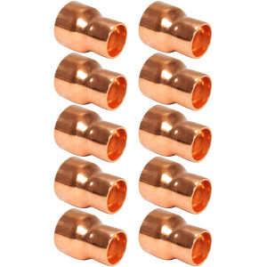 Appli Parts AP-R078058B10 7/8x5/8 in Reducing Bushing Copper pipe fittings CxC Sweat connections for refrigeration, air conditioning and plumbing applications ACR and Type L copper pipe (10xBag) Appli Parts AP-R078058B10 7/8x5/8 in Reducing Bushing Copper pipe fittings CxC Sweat connections for refrigeration, air conditioning and plumbing applications ACR and Type L copper pipe (10xBag)
