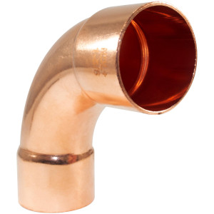NDL N-2063 90 Degree Elbow Long turn 1-5/8 in Copper pipe fittings CxC Sweat connections for refrigeration, air conditioning and plumbing applications ACR NDL N-2063 90 Degree Elbow Long turn 1-5/8 in Copper pipe fittings CxC Sweat connections for refrigeration, air conditioning and plumbing applications ACR