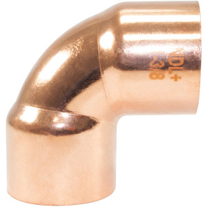 NDL N-2084 90 Degree Elbow Short turn 1-3/8in Copper pipe fittings C x C Sweat connections for refrigeration, air conditioning and plumbing applications ACR
 NDL N-2084 90 Degree Elbow Short turn 1-3/8in Copper pipe fittings C x C Sweat connections for refrigeration, air conditioning and plumbing applications ACR