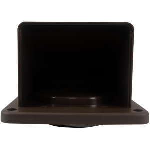 Lambro 1471B Dryer Vent Hood with Removable Screen, 4 inch, Brown