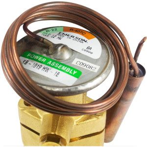 Emerson TCLE 12 HW Thermostatic Expansion Valve Alco R22,R407C, 12 tons, External Equalization 1/4 in SAE, 1/2 x 5/8 ODF Solder, -10 F to 50 F 027677  Emerson TCLE 12 HW Thermostatic Expansion Valve Alco R22,R407C, 12 tons, External Equalization 1/4 in SAE, 1/2 x 5/8 ODF Solder, -10 F to 50 F 027677