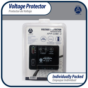 Appli Parts APVP-22BB1-2 220 V Voltage Surge Protector with Adjustable Range and Reconnecting Time, 50-60Hz 1Ph 30A works with all electric appliances and units with rated electrical consumption Appli Parts APVP-22BB1-2 220 V Voltage Surge Protector with Adjustable Range and Reconnecting Time, 50-60Hz 1Ph 30A works with all electric appliances and units with rated electrical consumption