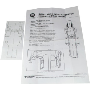 Keil R55-1010 Flush Offset Hydraulic Door Closer and Hook Keil R55-1010 Flush Offset Hydraulic Door Closer and Hook