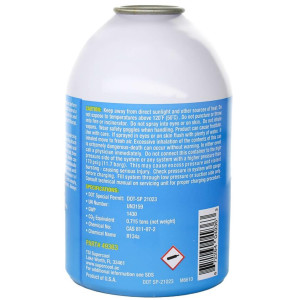 Supercool Refrigerant Gas 12 oz / 0.34 kg. Compatible with R134a.