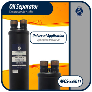 Appli Parts APOS-559011 1-3/8 in ODF Oil Separator, Compatible with CFC, HCFC, HFC, R22, R407C, R502, R134a, R404A, R507A, Working temperature 14 F to 266 F