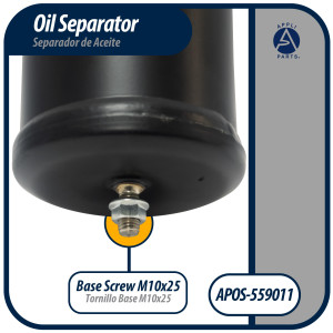 Appli Parts APOS-559011 1-3/8 in ODF Oil Separator, Compatible with CFC, HCFC, HFC, R22, R407C, R502, R134a, R404A, R507A, Working temperature 14 F to 266 F