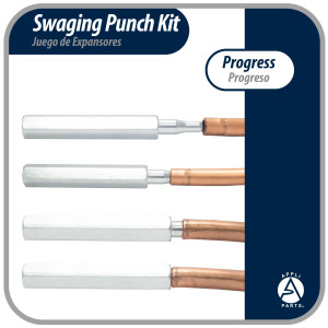 Appli Parts APT-SP193 Swaging Punch Kit for 1/4, 5/16, 3/8, 1/2, 5/8 in Diameter Copper Tube and other soft metals Expanding Tool Appli Parts APT-SP193 Swaging Punch Kit for 1/4, 5/16, 3/8, 1/2, 5/8 in Diameter Copper Tube and other soft metals Expanding Tool