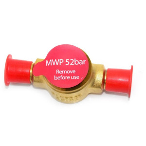 Danfoss SGP 6 I 1/4 in Sight Glass, Flare,R22,014L0007 Danfoss SGP 6 I 1/4 in Sight Glass, Flare,R22,014L0007