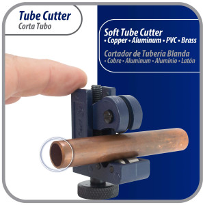 Appli Parts APT-TC128 1/8 in to 7/8 in Mini Tube Cutter for Copper, Aluminum, Steel, PVC and other soft metal pipe for Plumbing and HVAC/R Professionals and DIY Applications  Appli Parts APT-TC128 1/8 in to 7/8 in Mini Tube Cutter for Copper, Aluminum, Steel, PVC and other soft metal pipe for Plumbing and HVAC/R Professionals and DIY Applications