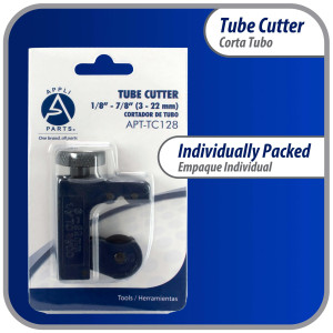 Appli Parts APT-TC128 1/8 in to 7/8 in Mini Tube Cutter for Copper, Aluminum, Steel, PVC and other soft metal pipe for Plumbing and HVAC/R Professionals and DIY Applications  Appli Parts APT-TC128 1/8 in to 7/8 in Mini Tube Cutter for Copper, Aluminum, Steel, PVC and other soft metal pipe for Plumbing and HVAC/R Professionals and DIY Applications
