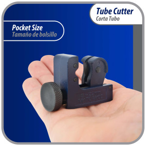 Appli Parts APT-TC128 1/8 in to 7/8 in Mini Tube Cutter for Copper, Aluminum, Steel, PVC and other soft metal pipe for Plumbing and HVAC/R Professionals and DIY Applications  Appli Parts APT-TC128 1/8 in to 7/8 in Mini Tube Cutter for Copper, Aluminum, Steel, PVC and other soft metal pipe for Plumbing and HVAC/R Professionals and DIY Applications
