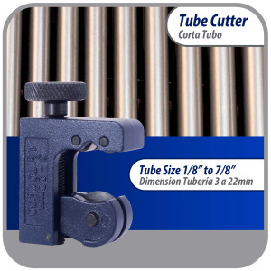 Appli Parts APT-TC128 1/8 in to 7/8 in Mini Tube Cutter for Copper, Aluminum, Steel, PVC and other soft metal pipe for Plumbing and HVAC/R Professionals and DIY Applications  Appli Parts APT-TC128 1/8 in to 7/8 in Mini Tube Cutter for Copper, Aluminum, Steel, PVC and other soft metal pipe for Plumbing and HVAC/R Professionals and DIY Applications
