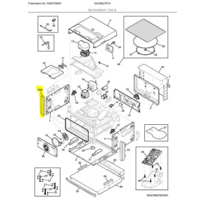 Frigidaire 5304531547 Spacer, Side, LH Frigidaire 5304531547 Spacer, Side, LH