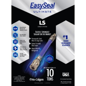 Nu-Calgon 4050-08 EasySeal LS Direct Inject, Treats 2 to 10 Tons, Sealant for Air Conditioning Systems Nu-Calgon 4050-08 EasySeal LS Direct Inject, Treats 2 to 10 Tons, Sealant for Air Conditioning Systems