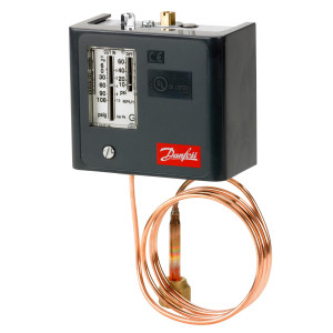 Danfoss 060-5233 KPU1 Low Pressure Switch, 10 to 60 psi, SPDT, Auto Reset, 36 in Capillary Tube with 1/4 in Female Flare Nut Danfoss 060-5233 KPU1 Low Pressure Switch, 10 to 60 psi, SPDT, Auto Reset, 36 in Capillary Tube with 1/4 in Female Flare Nut