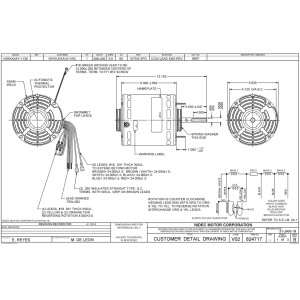 US Motors 8907 1 hp 1075 rpm, 6 poles, 1 shaft, 1/2 inch OAO Enclosure, 3 speed, 5.6 diameter, CCW Lead End Reversible 208-230 v / 60 hz / 1ph 20 mfd / 370 vac run Capacitor K055TAK8137012B Fit: BD1106 3596 x 023 x 711 MOT10180 S89-252 US Motors 8907 1 hp 1075 rpm, 6 poles, 1 shaft, 1/2 inch OAO Enclosure, 3 speed, 5.6 diameter, CCW Lead End Reversible 208-230 v / 60 hz / 1ph 20 mfd / 370 vac run Capacitor K055TAK8137012B Fit: BD1106 3596 x 023 x 711 MOT10180 S89-252