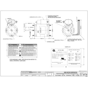 US Motor 1/12-1/20Hp 1550 rpm, 4 poles, 1 shaft, 2.5in OAO Enclosure, 3.3 diameter, Reversible, 115V/230V/50/60Hz/1Ph frame 4.17in 9664 
 US Motor 1/12-1/20Hp 1550 rpm, 4 poles, 1 shaft, 2.5in OAO Enclosure, 3.3 diameter, Reversible, 115V/230V/50/60Hz/1Ph frame 4.17in 9664