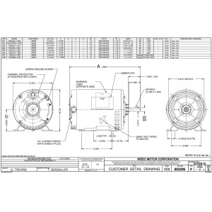 US Motors 1/3 hp 1725 rpm, 208-230 V-460 V/3ph/60 hz ODP, D13P2AH US Motors 1/3 hp 1725 rpm, 208-230 V-460 V/3ph/60 hz ODP, D13P2AH